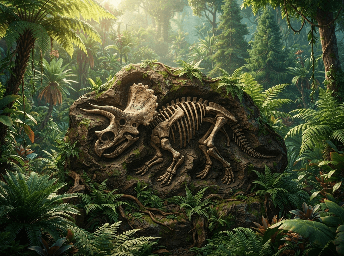 Fossils — child-safe 3D illustration