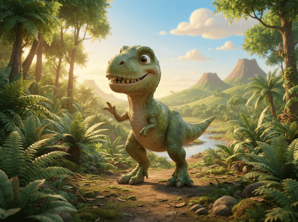T. rex — child-safe 3D illustration
