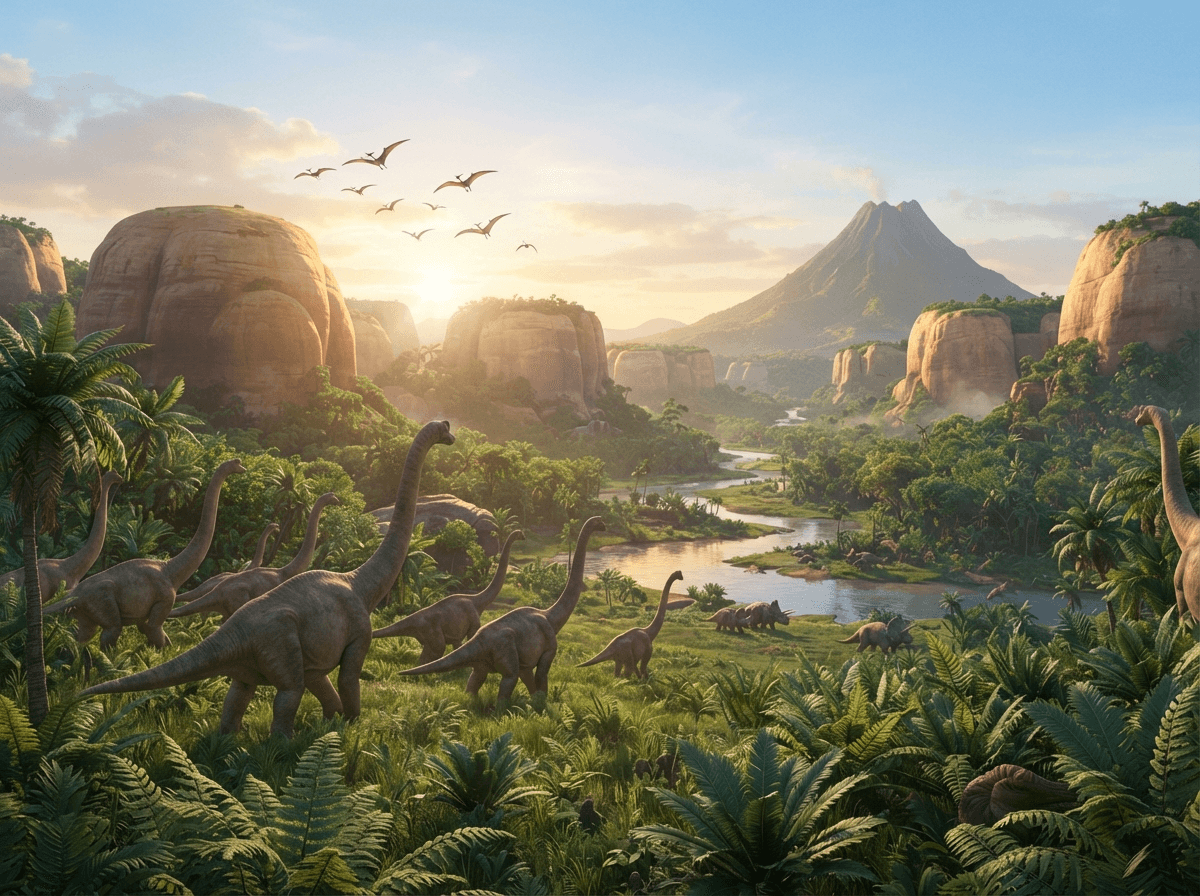 Dinosaurs — child-safe 3D illustration