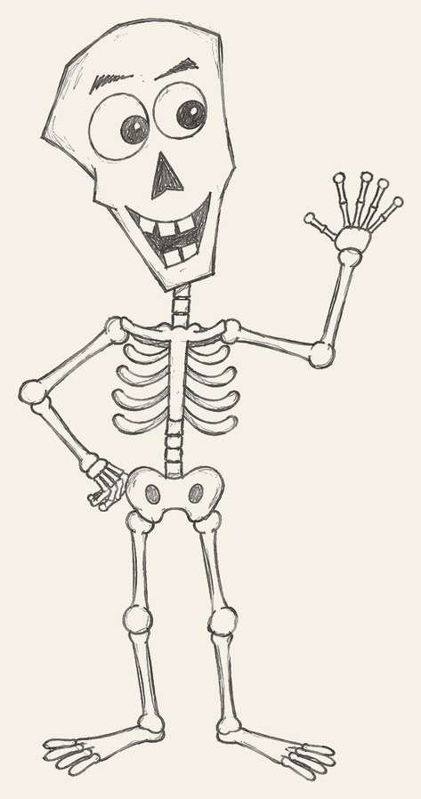 Finished how to draw a skeleton